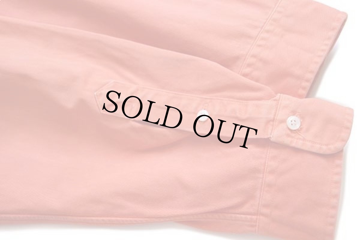 画像6: 90s ポロ ラルフローレン ワンポイント ボタンダウン コットンツイルシャツ オレンジ XL (6)