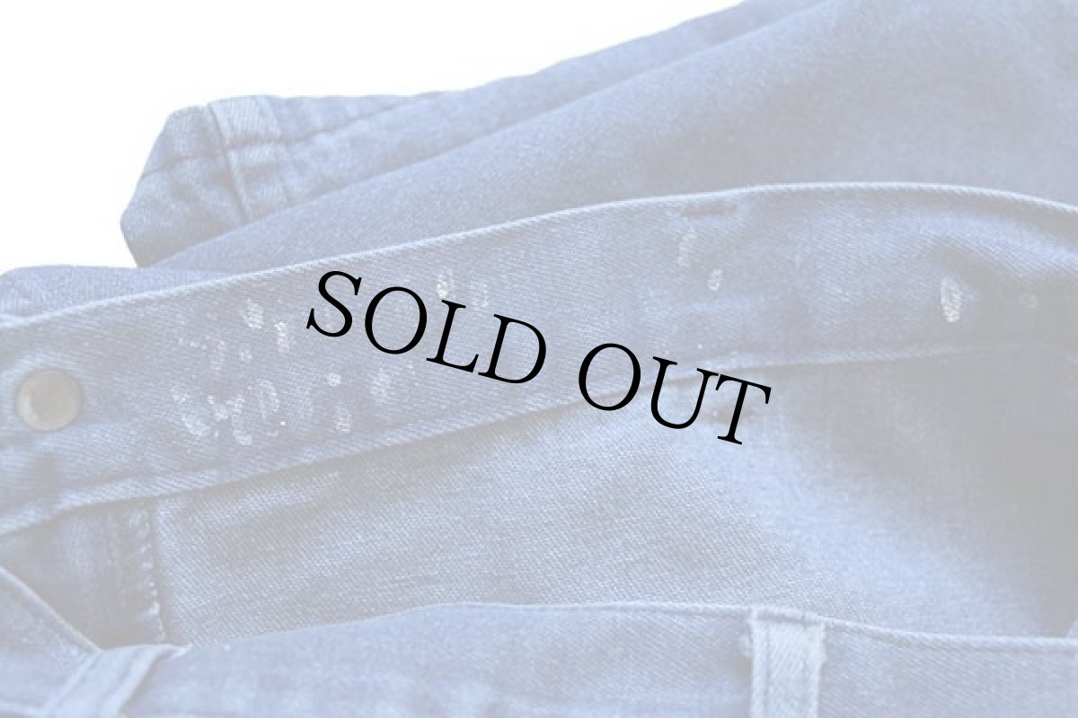 画像7: 90s seafarer ネームパッチ付き フレア デニム セーラーパンツ w36 (7)