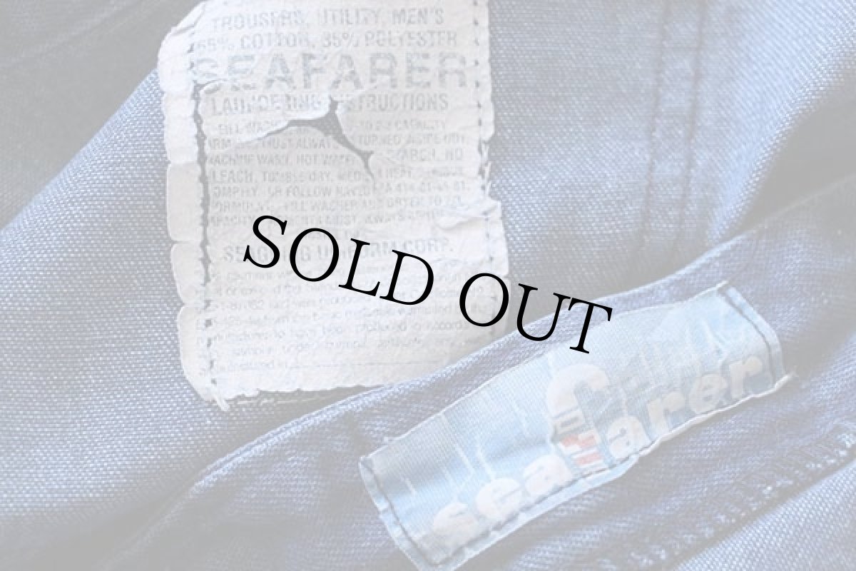 画像6: 90s seafarer ネームパッチ付き フレア デニム セーラーパンツ w36 (6)