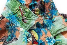 画像5: 60s 日本製 ALOHA SHIRTS ハワイ柄 ハンドスクリーン レーヨン アロハシャツ M (5)