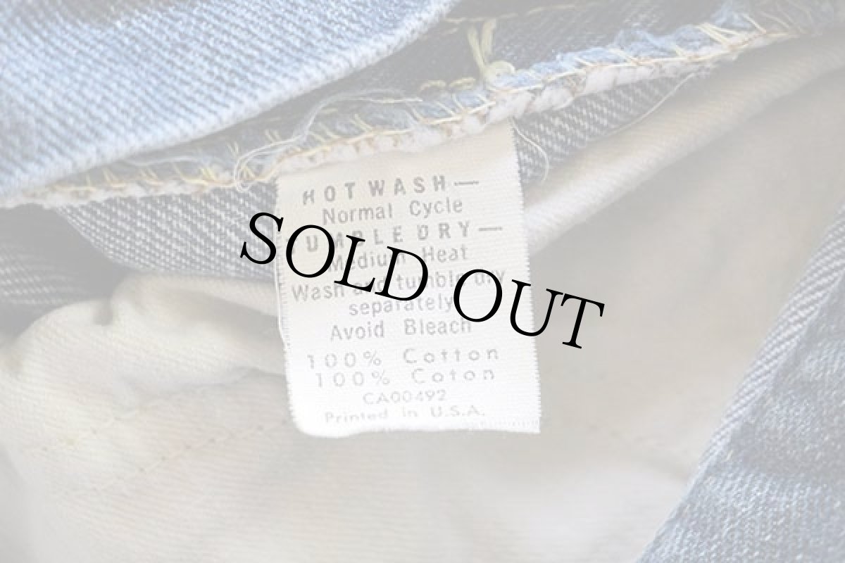 画像6: 70s Leeリー フレア デニムパンツ w30 (6)