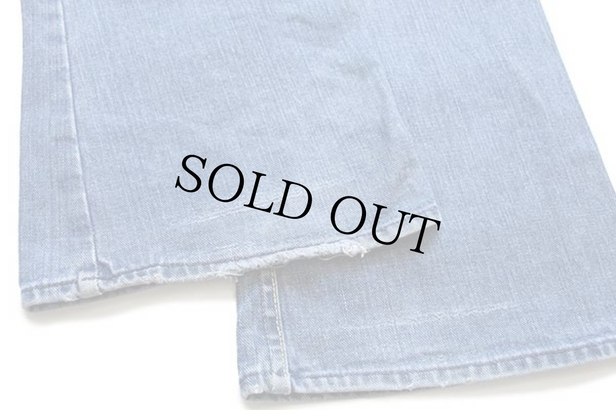 画像9: 70s USA製 Leeリー Set フレア デニムパンツ w30 (9)