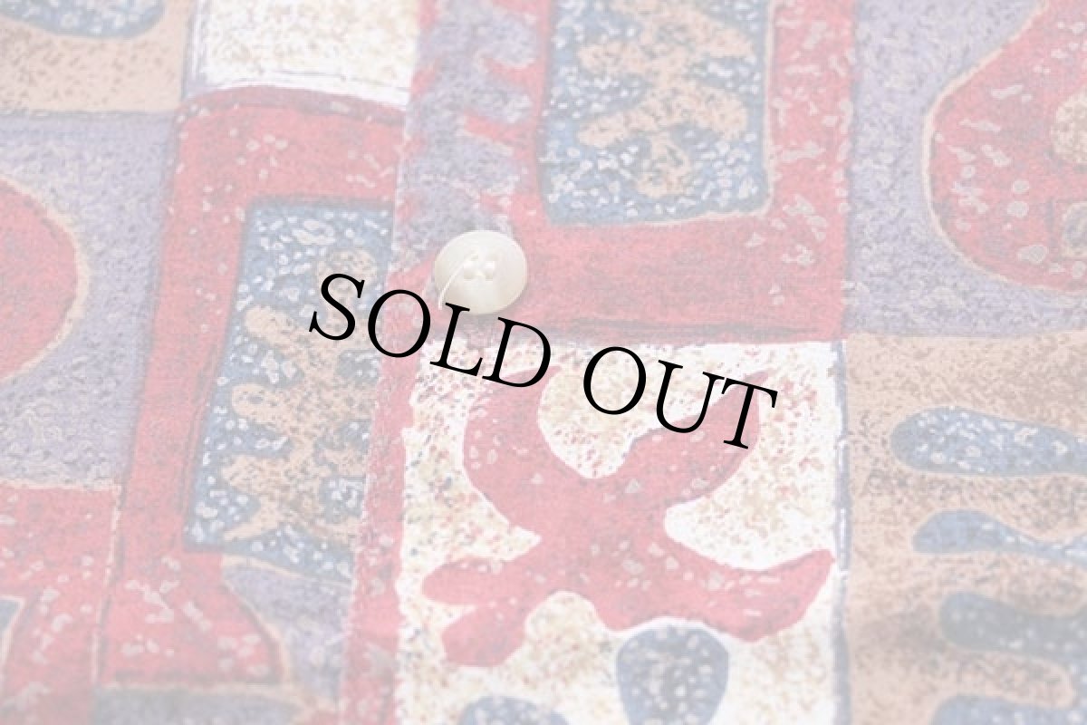 画像4: KAHALA 総柄 レーヨン アロハシャツ L (4)