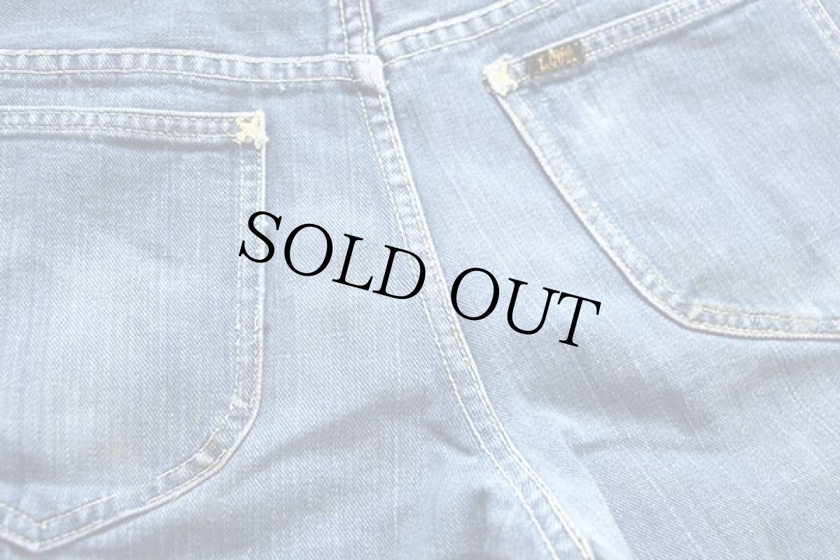 画像8: 70s Leeリー フレア デニムパンツ w30 (8)