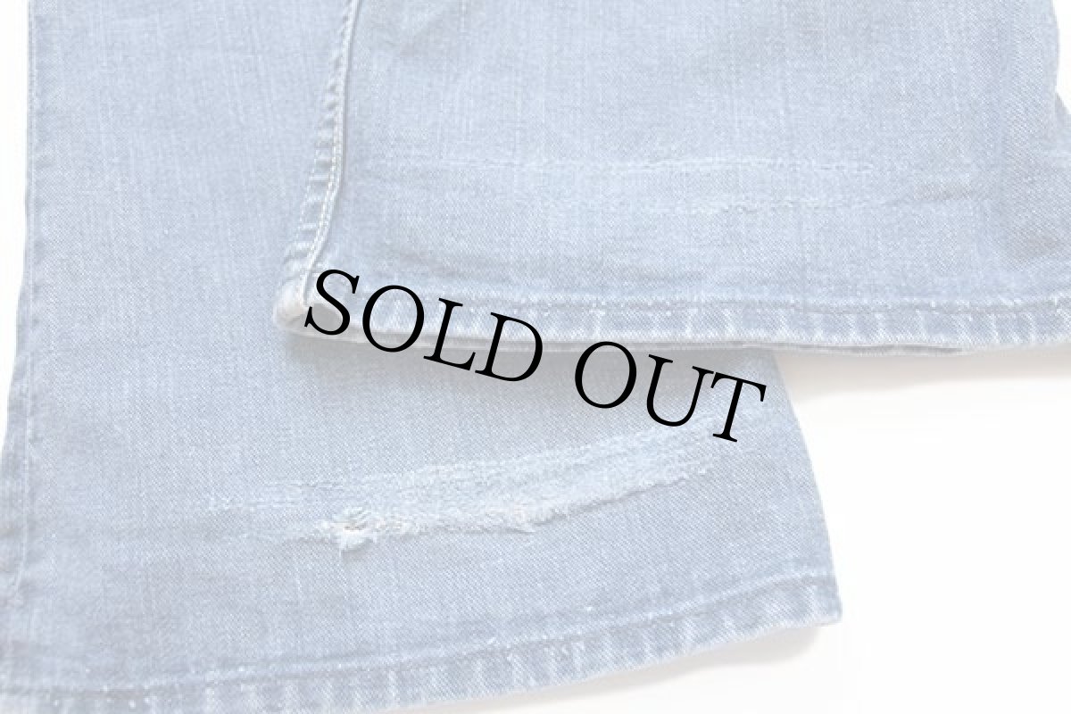 画像9: 70s Leeリー フレア デニムパンツ w30 (9)