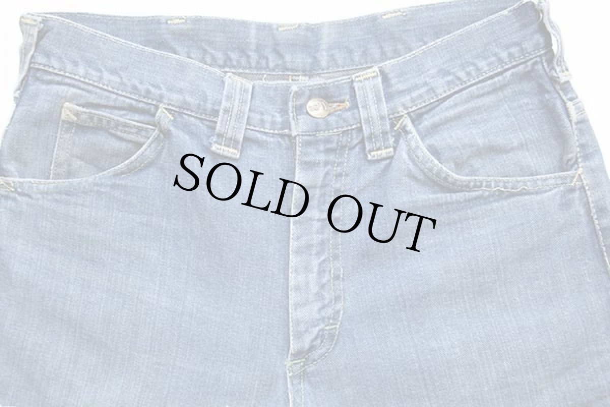 画像4: 70s Leeリー フレア デニムパンツ w30 (4)