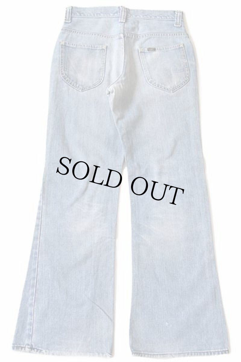 画像3: 70s USA製 Leeリー Set フレア デニムパンツ w30 (3)