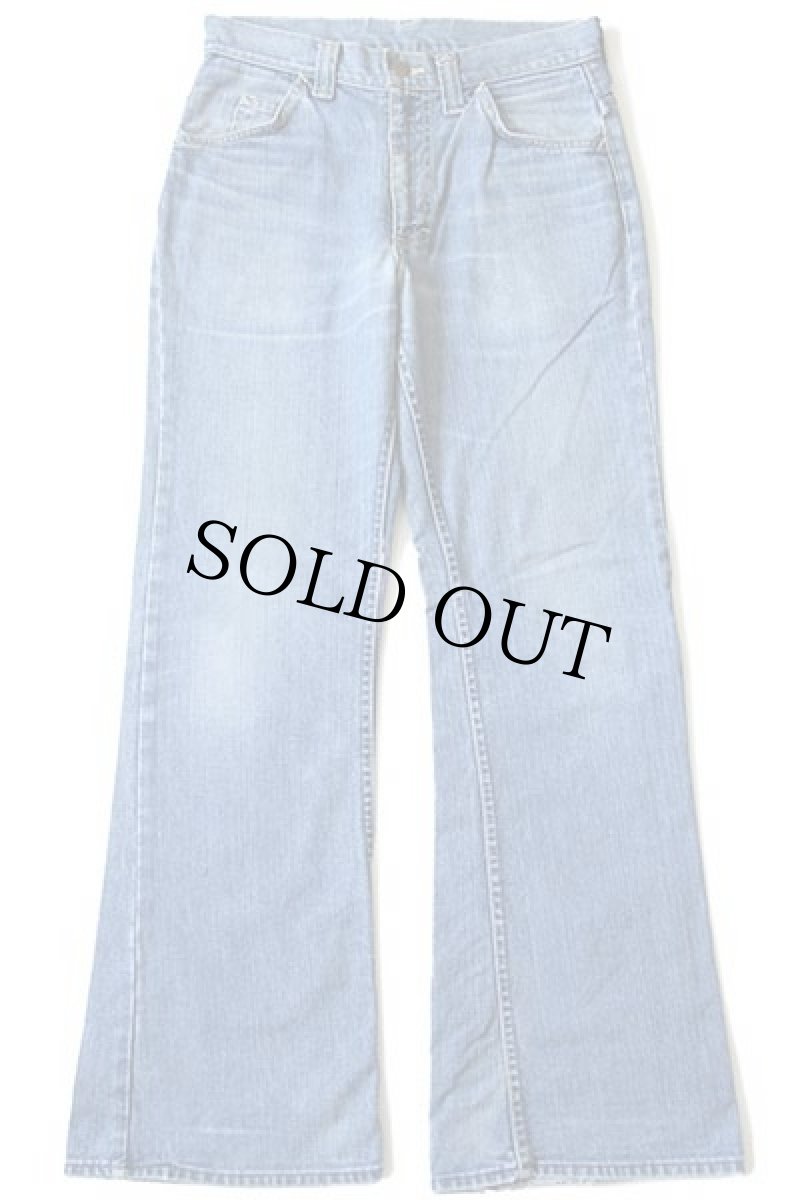 画像2: 70s USA製 Leeリー Set フレア デニムパンツ w30 (2)