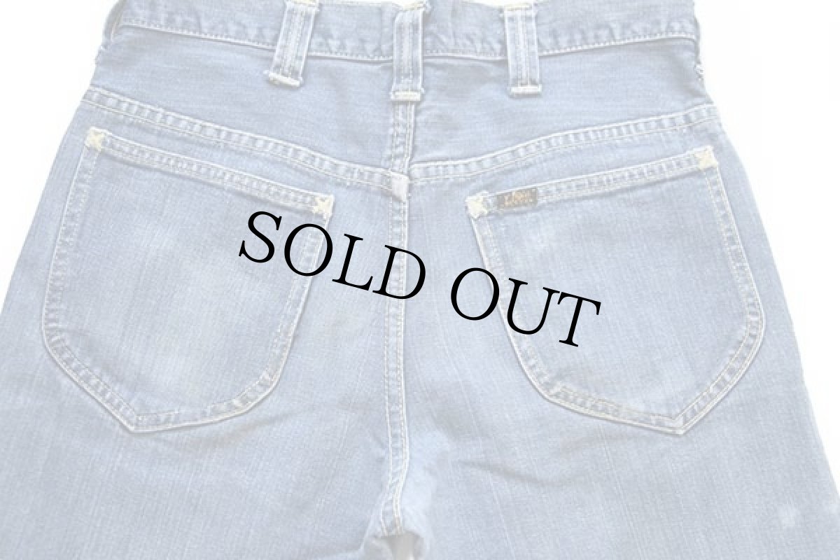 画像5: 70s Leeリー フレア デニムパンツ w30 (5)