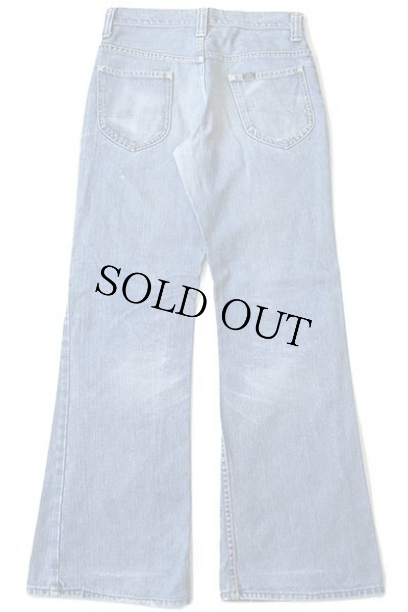 画像3: 70s USA製 Leeリー Set フレア デニムパンツ w30 (3)