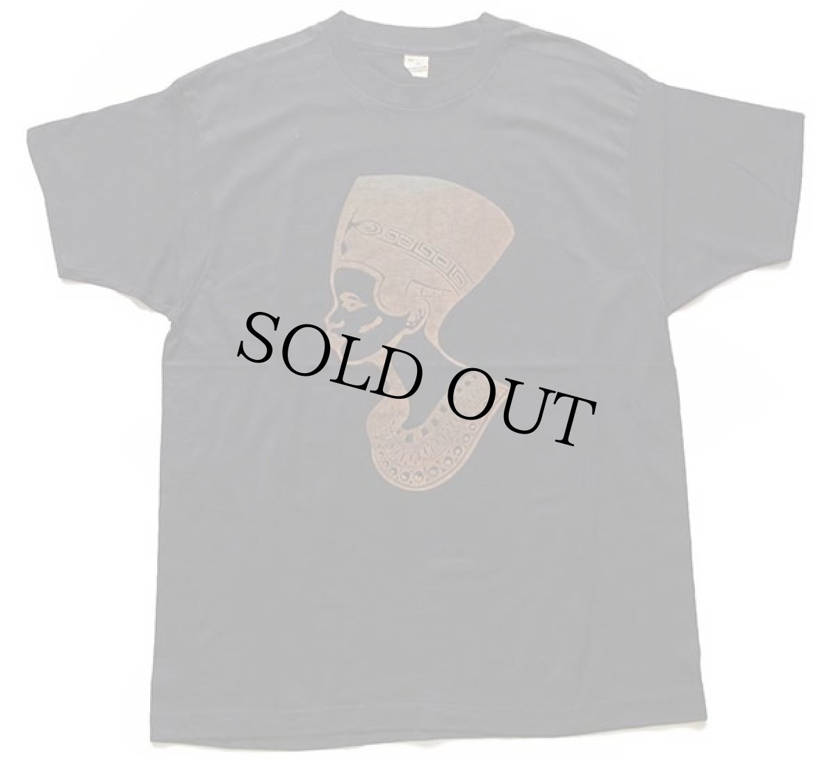 画像2: 80s USA製 ネフェルティティ アート Tシャツ 黒 XL (2)