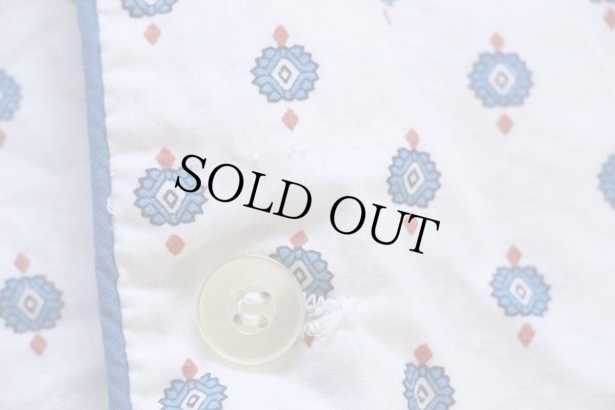 画像6: 60s PILGRIMピルグリム 小紋柄 総柄 半袖 コットン パジャマシャツ D (6)