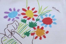 画像3: 70s Pacific miracale Picasoピカソ Bouquet of Peace アート フラットシーツ (3)