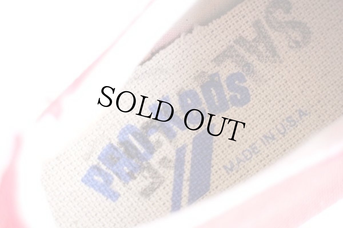 画像5: 70s USA製 PRO-Kedsプロケッズ キャンバス スニーカー Low 当て布 赤×白 6.5 (5)