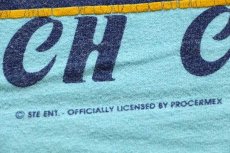 画像5: 90s USA製 Corona Extra BEACH CLUB ロゴ 発泡プリント コットンTシャツ 水色 L (5)