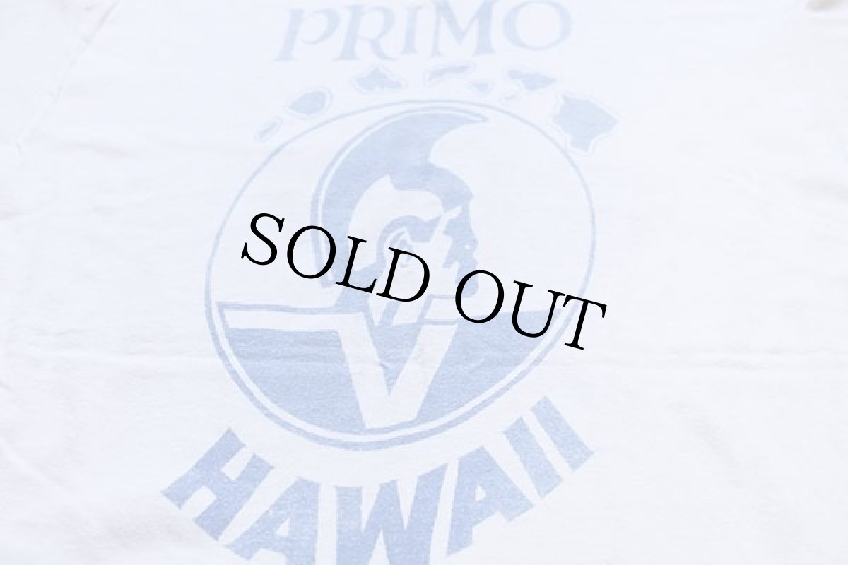 画像4: 70s USA製 Hanes DARKSTAR PRIMO HAWAII 両面 染み込みプリント アート コットンTシャツ 白 XL (4)