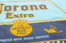 画像4: 90s USA製 Corona Extra BEACH CLUB ロゴ 発泡プリント コットンTシャツ 水色 L (4)