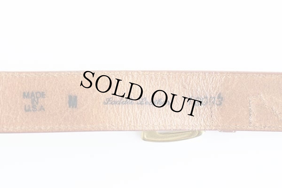 画像4: USA製 EddieBauerエディーバウアー レザーベルト 茶 M★1366 (4)