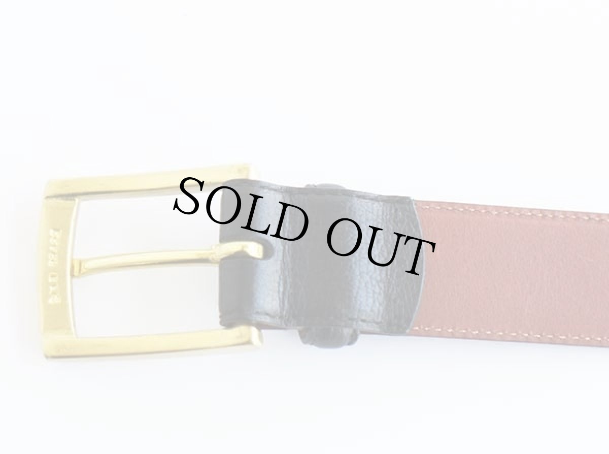 画像4: COACHコーチ カウハイド レザーベルト 黒 38/95★1344 (4)