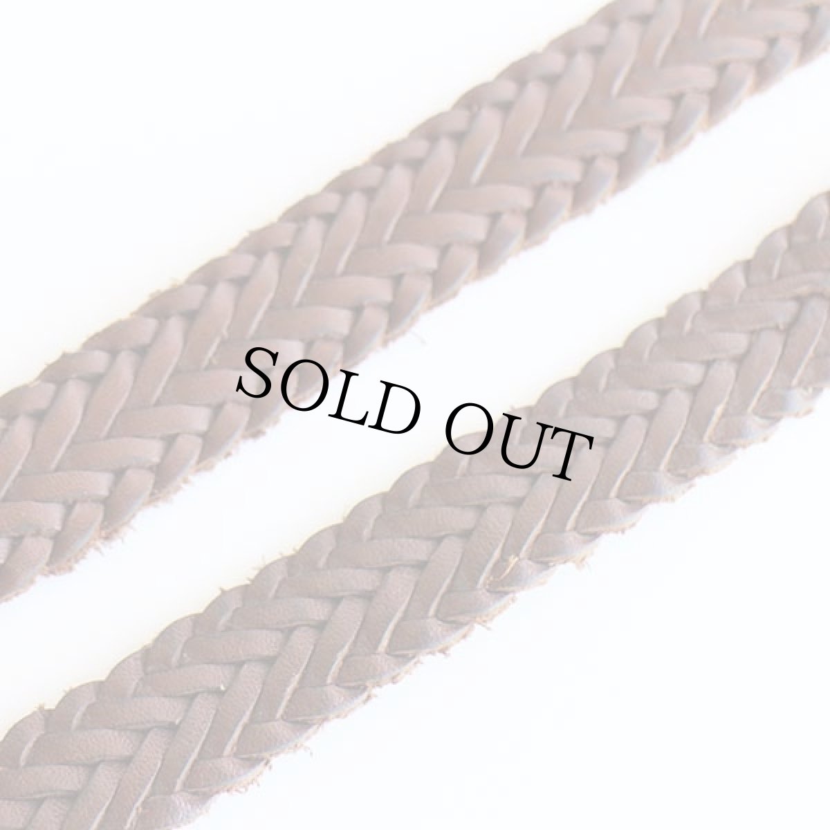 画像4: GUESSゲス 編み込み レザーベルト 焦げ茶 30★1418 (4)