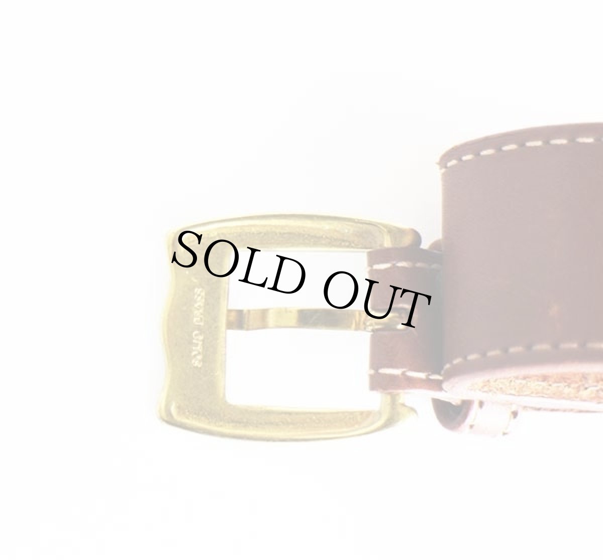 画像5: USA製 EddieBauerエディーバウアー レザーベルト 茶 M★1366 (5)