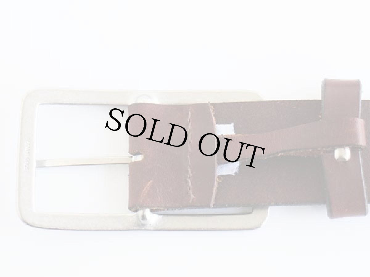 画像4: USA製 BANANA REPUBLICバナナリパブリック レザーベルト 茶 S★1357 (4)