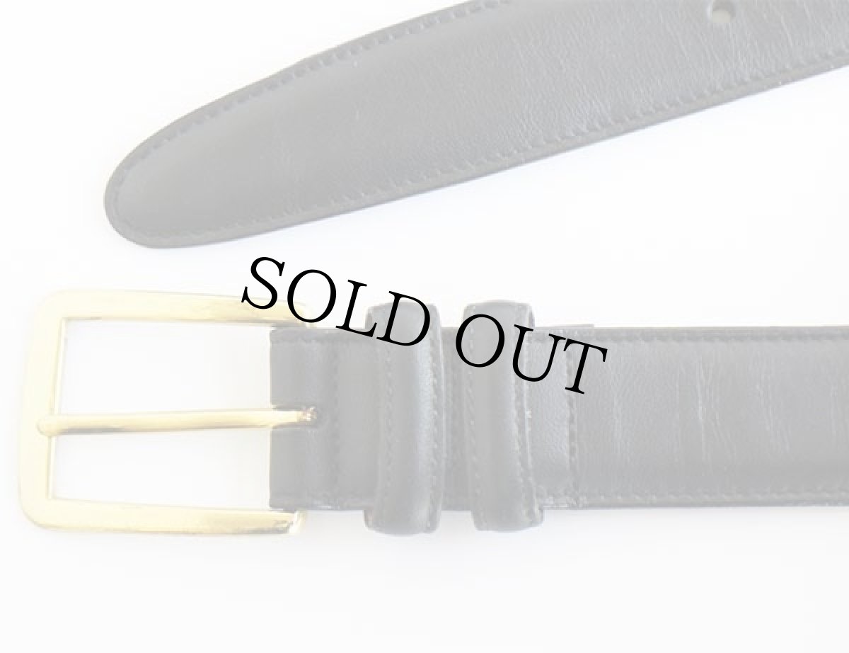 画像2: USA製 Allen Edmondsアレンエドモンズ レザーベルト 黒 32/80★1352 (2)