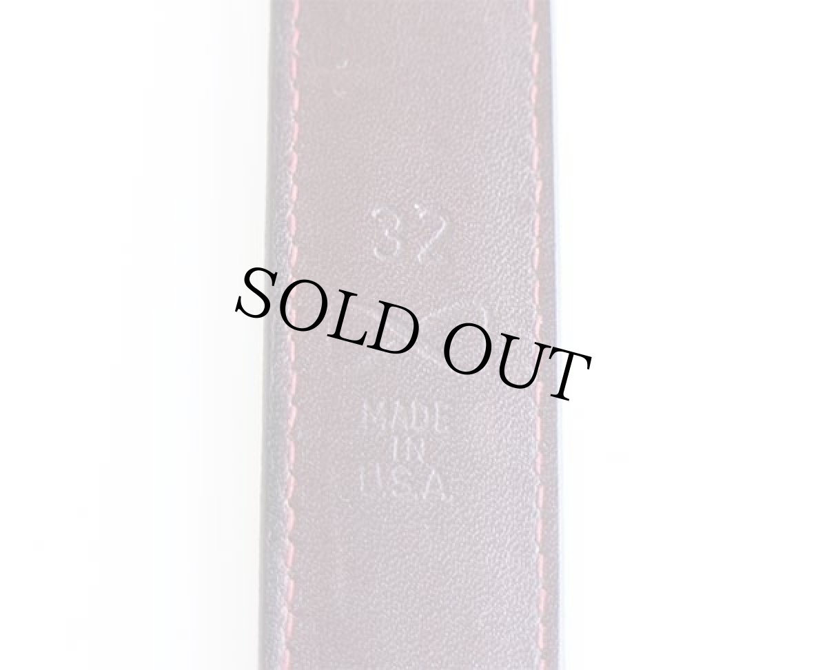 画像4: USA製 TRAFALGAR レザーベルト 茶 32★1358 (4)