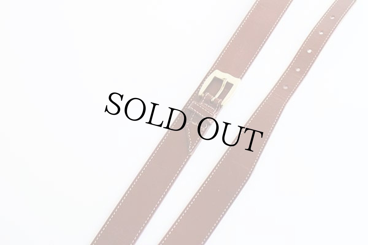 画像6: USA製 EddieBauerエディーバウアー レザーベルト 茶 M★1366 (6)