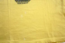 画像7: 80s USA製 DOS EQUIS CERVEZA 染み込みプリント コットンTシャツ 黄 M (7)