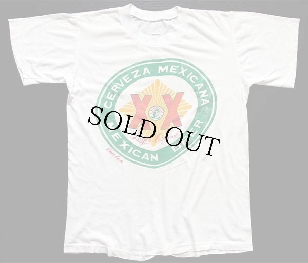 画像2: 80s メキシコ製 CERVEZA MEXICANA MEXICAN BEER コットンTシャツ 白 L (2)