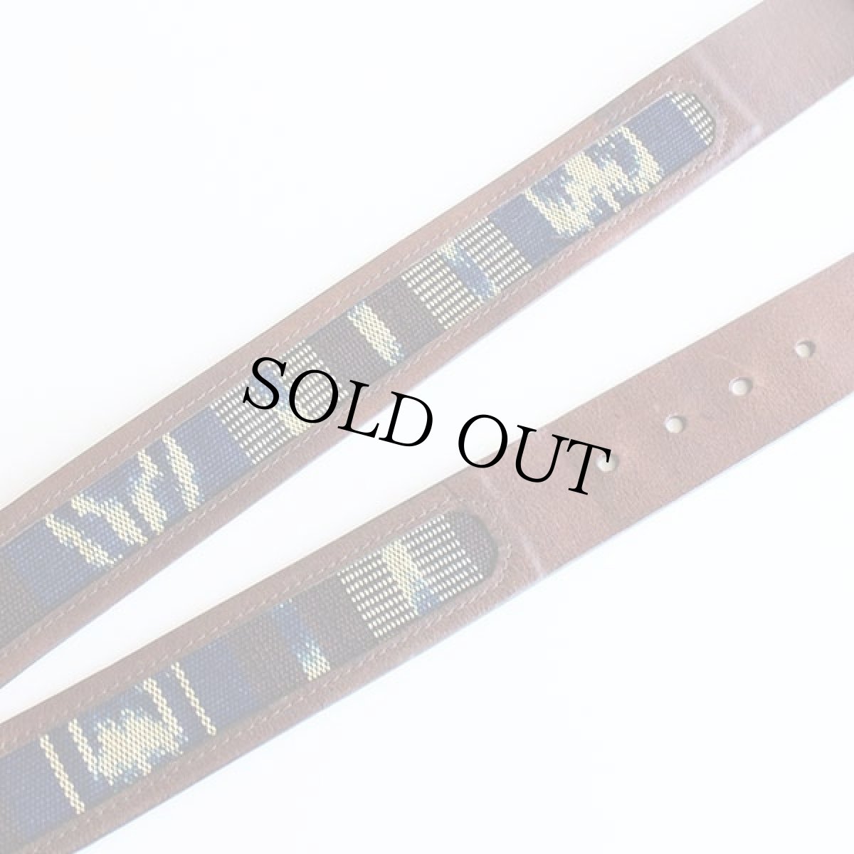 画像5: グアテマラ製 DULUTH TRADING ネイティブ柄 ラグ×レザーベルト 34★1409 (5)