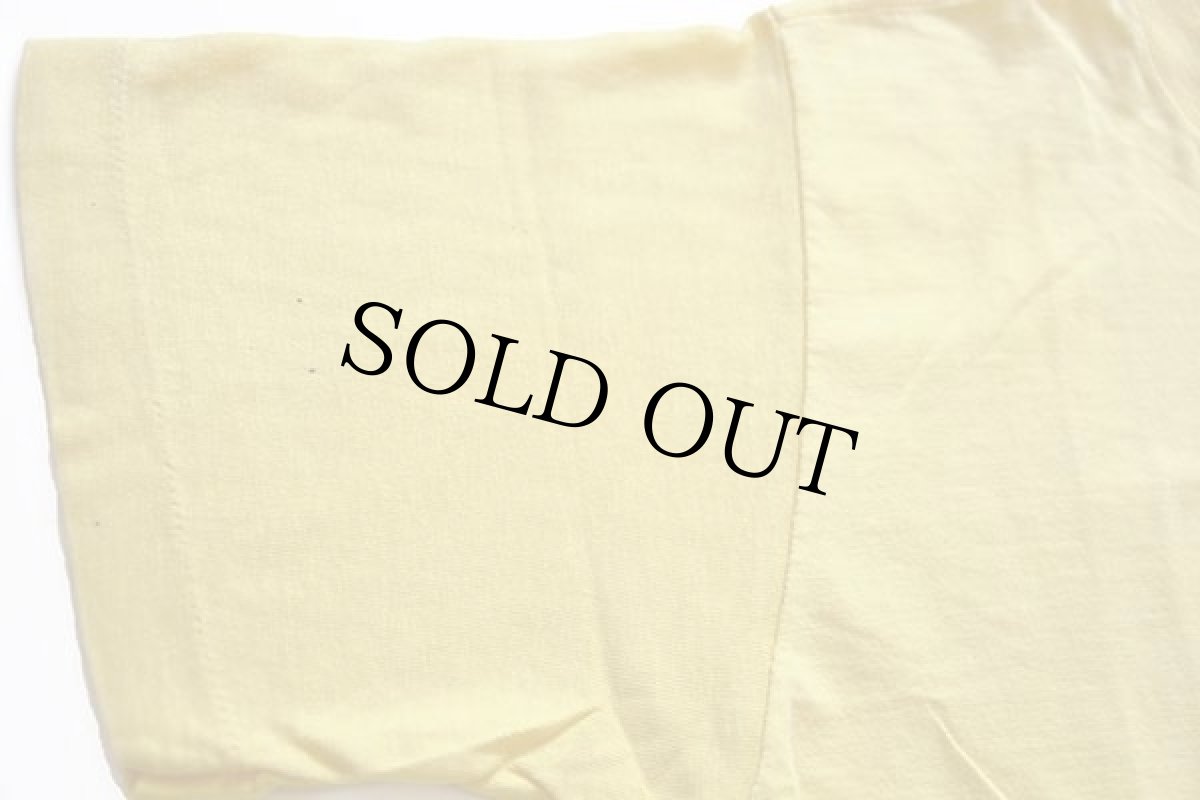 画像6: 80s USA製 DOS EQUIS CERVEZA 染み込みプリント コットンTシャツ 黄 M (6)