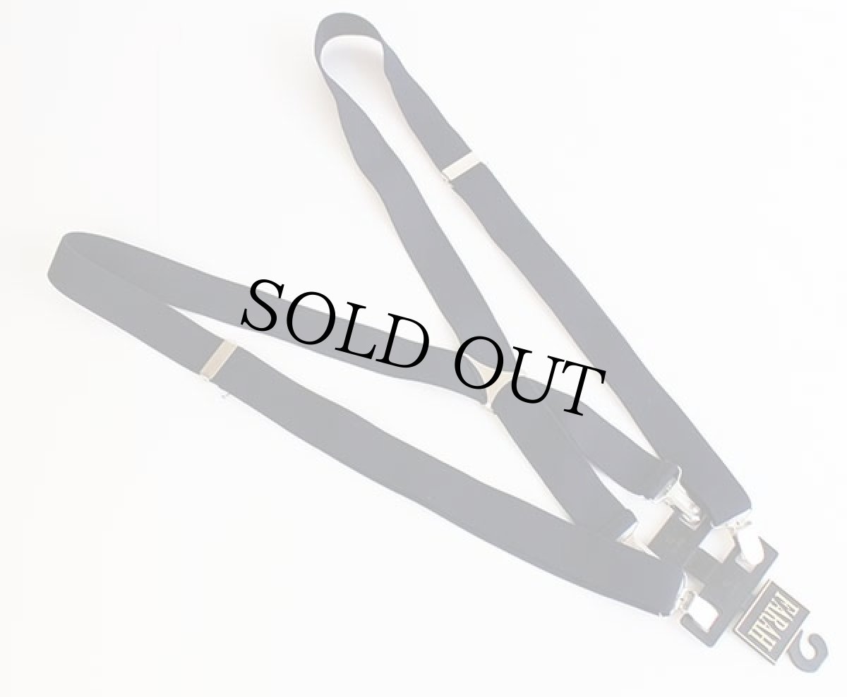 画像2: デッドストック★PELICAN USA 無地 クリップ式 サスペンダー 紺★173 (2)