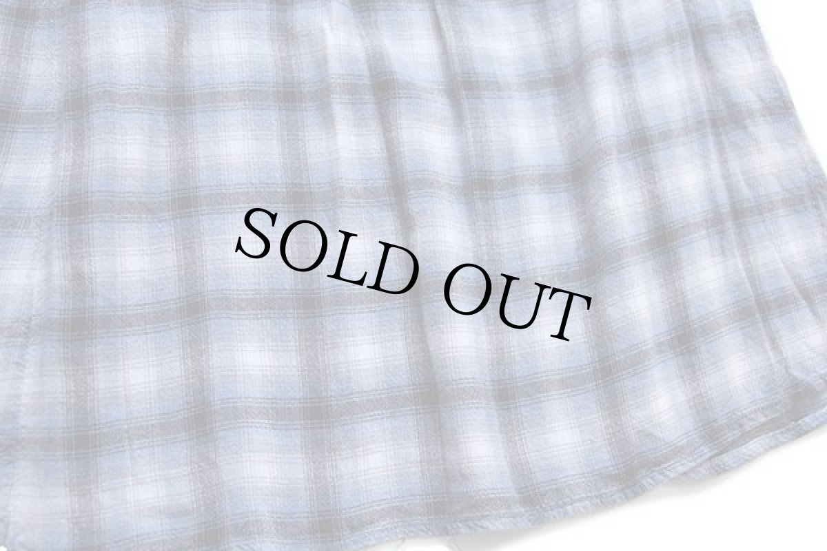 画像5: PUTUMAYO オンブレチェック マキシ丈 レーヨンスカート XS (5)