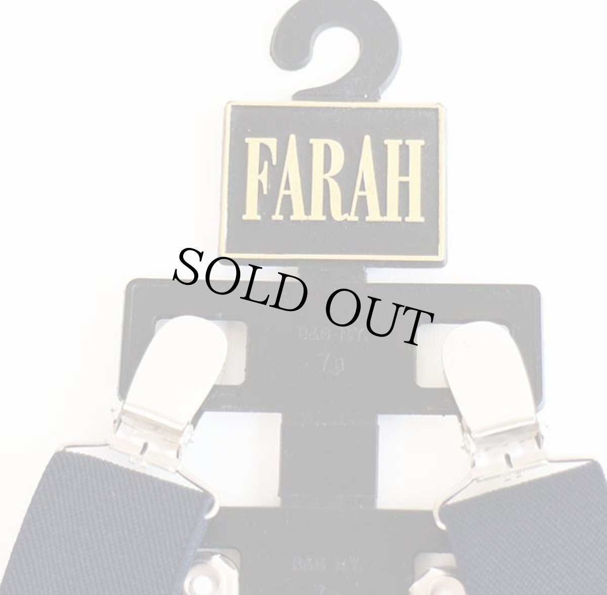 画像4: デッドストック★PELICAN USA 無地 クリップ式 サスペンダー 紺★173 (4)