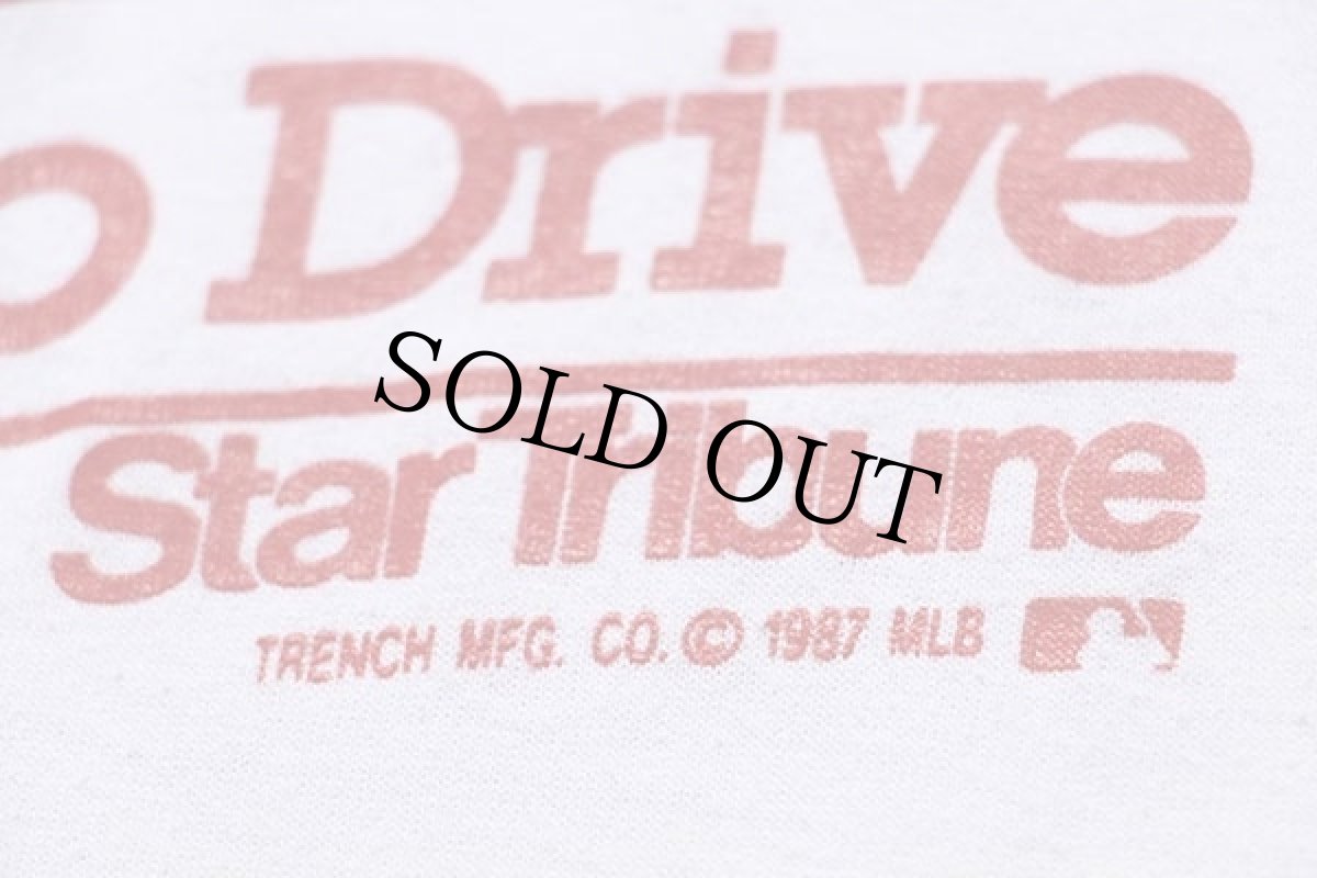 画像3: 80s USA製 MLB Twins ボール Star Tribune Tシャツ 白 L (3)