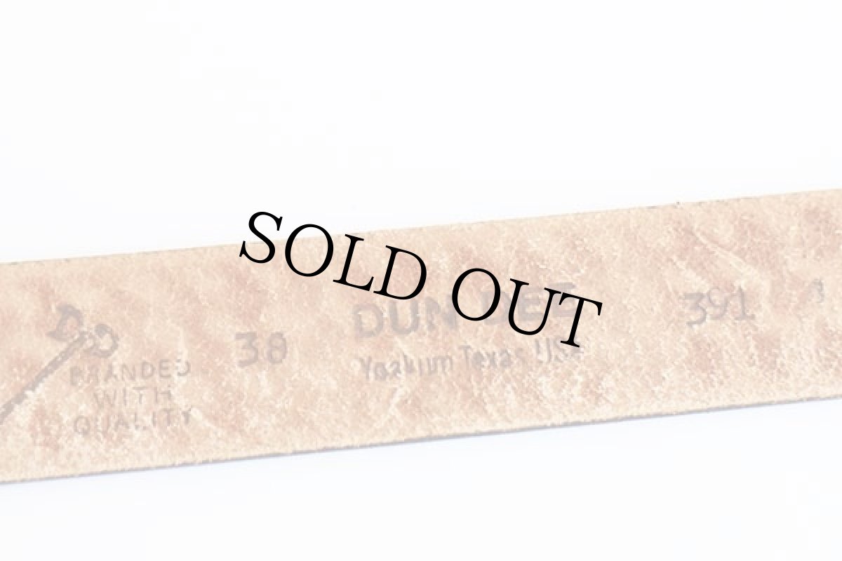 画像3: USA製 DUN DEE バスケット柄 カービング レザーベルト 黒 38★1389 (3)