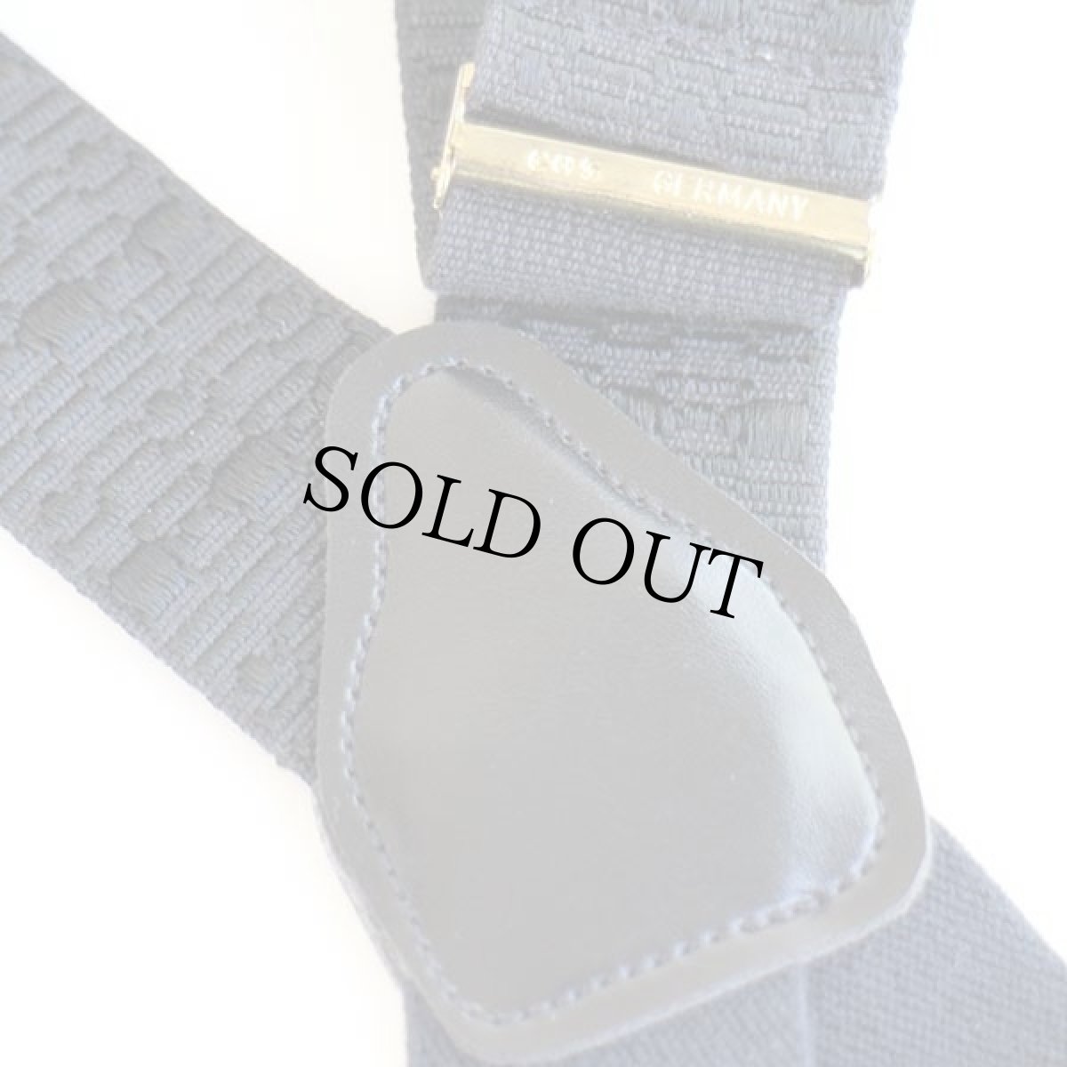 画像3: CAS GERMANY 織り柄 クリップ式 サスペンダー 黒★161 (3)