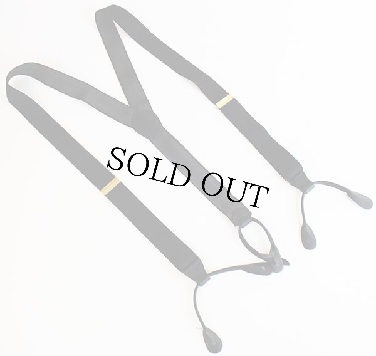 画像2: USA製 PELICAN USA 無地 ボタンタブ式 サスペンダー 黒★177 (2)