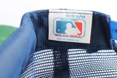 画像5: 80s MLB Minnesota Twins ロゴ刺繍 ベースボール メッシュキャップ 紺×赤 S/M (5)