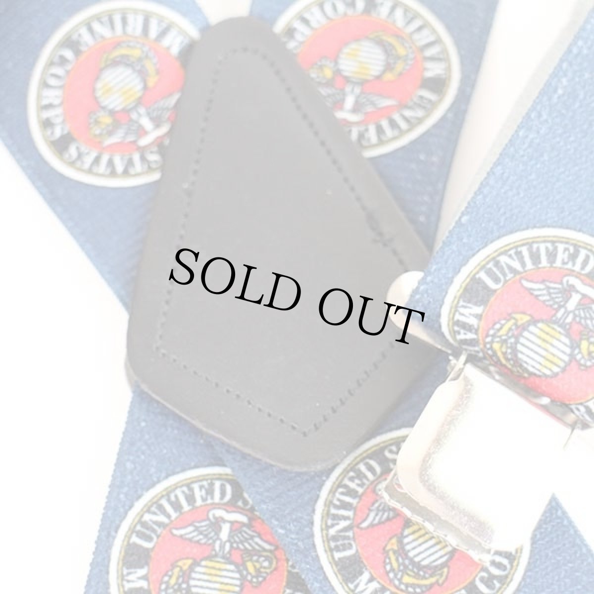 画像3: UNITED STATES MARINE CORPS ロゴ クリップ式 サスペンダー★220 (3)