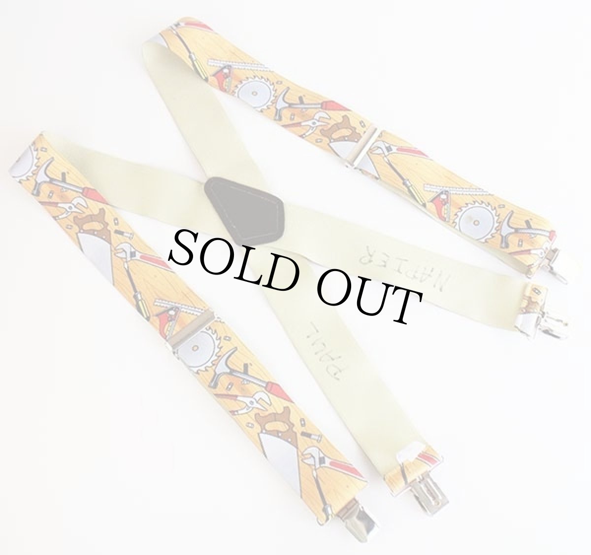 画像2: USA製 Hold Up Suspender 工具柄 総柄 クリップ式 サスペンダー★218 (2)