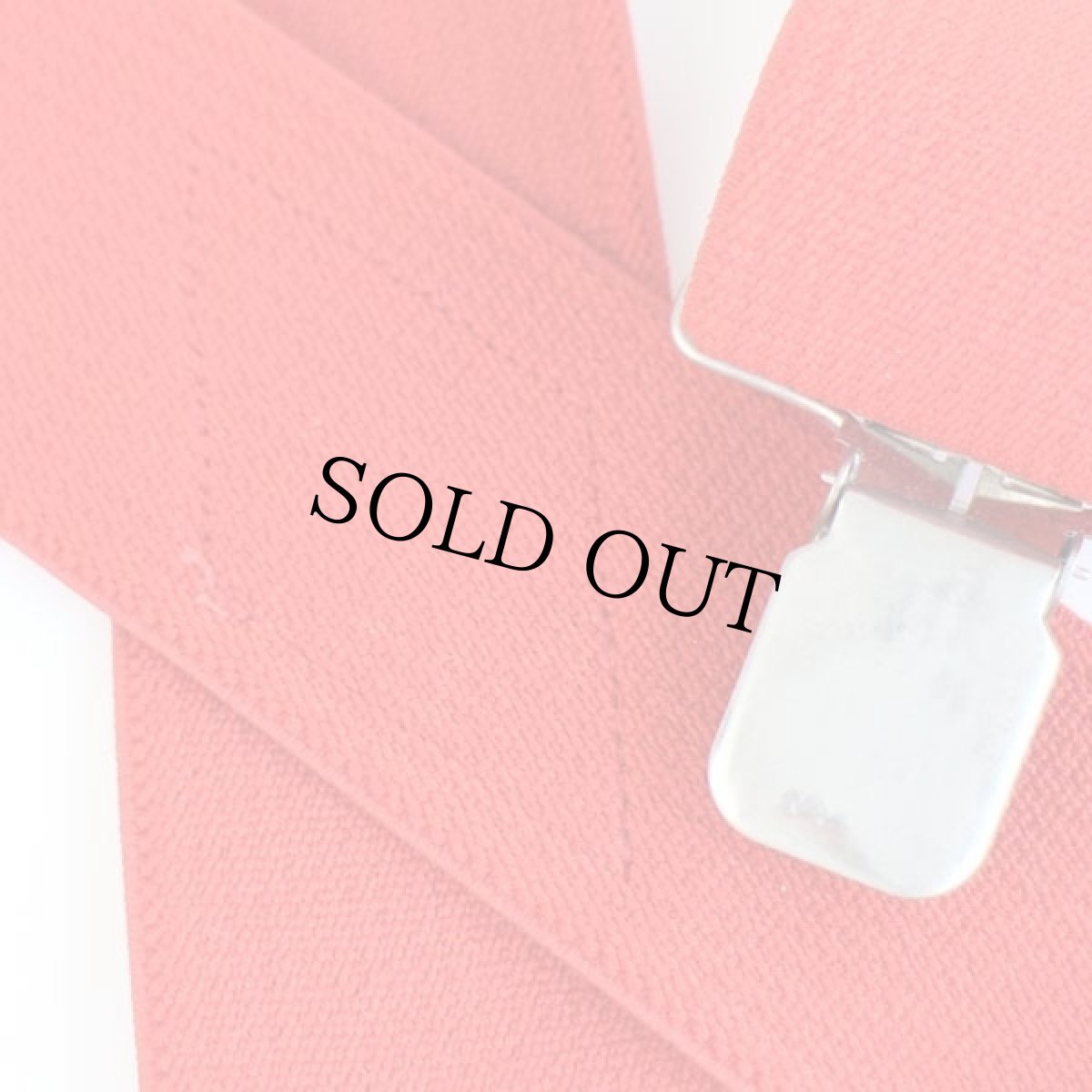 画像4: 80s Budweiserバドワイザー クリップ式 サスペンダー 赤★214 (4)