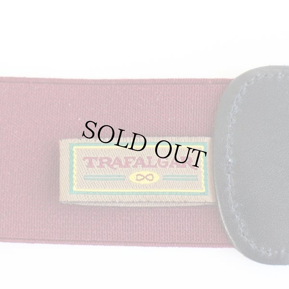 画像3: TRAFALGAR ツートン ボタンタブ式 サスペンダー ネイビー×バーガンディ★183 (3)