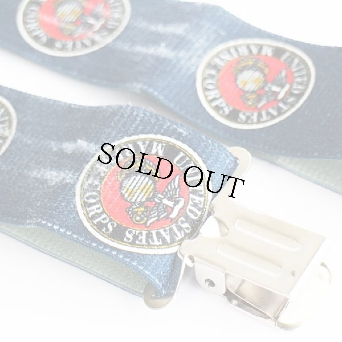 画像5: UNITED STATES MARINE CORPS ロゴ クリップ式 サスペンダー★220 (5)