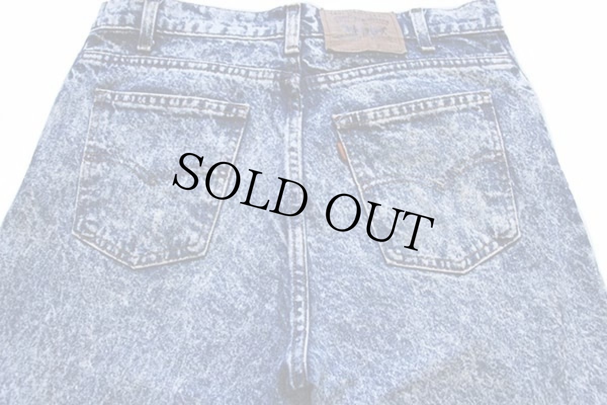 画像5: 90s USA製 Levi'sリーバイス 550 ケミカルウォッシュ デニムパンツ w34 L32★アシッド (5)