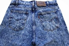 画像5: 90s USA製 Levi'sリーバイス 550 ケミカルウォッシュ デニムパンツ w34 L32★アシッド (5)