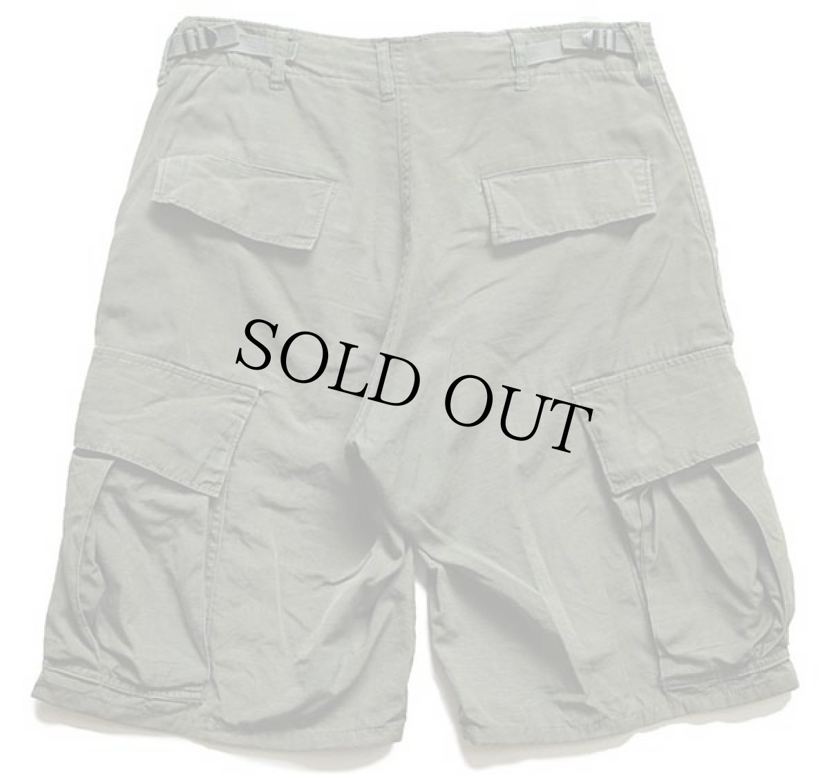 画像2: 60s 米軍 U.S.ARMY ジャングルファティーグ カーゴ ショートパンツ カスタム オリーブグリーン S★ショーツ (2)