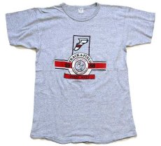 画像2: 80s USA製 Championチャンピオン TRACK&FIELD ウイングフット 88/12 Tシャツ 杢グレー L (2)